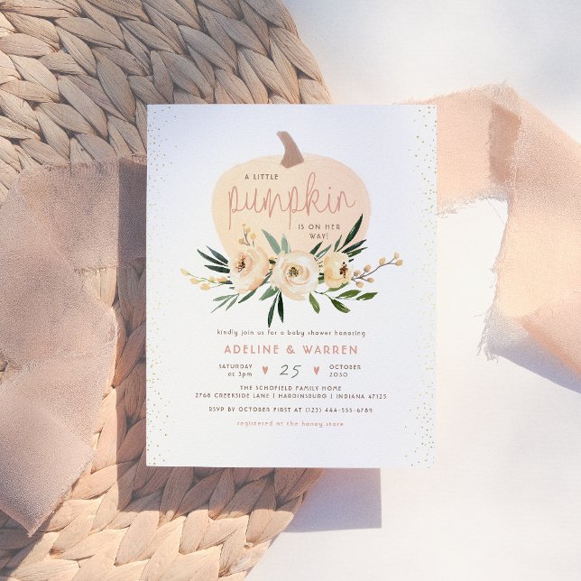 Pink Pumpkin Couples Baby Dusche Pink Gold Budget (Von Creator hochgeladen)