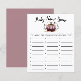 Pink Pumpkin Girl Baby Name Duschgel Spiel