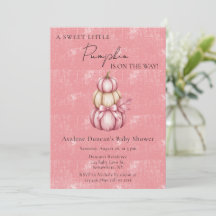 Pink Pumpkin Girl Babydusche