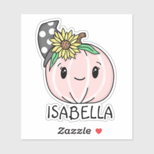 Pink Pumpkin mit Personalisiertem Aufkleber