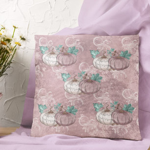 Pink Pumpkin Patch Glitzer Herbst Kissen