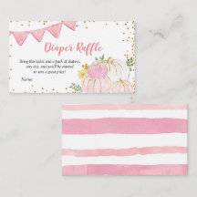Pink Pumpkin Truck Diaper Raffekarte