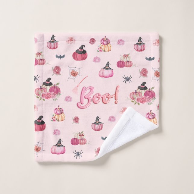 Pink Pumpkin Wash Tuch (Waschlappen)
