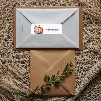 Pink Pumpkin Watercolor Boho Baby Boy Shower