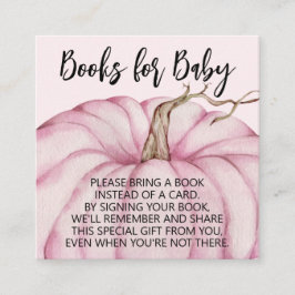Pink Pumpkins Girl Baby Shooting Books for Baby Begleitkarte