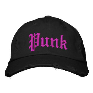 Pink Punk stört schwarzen Hut