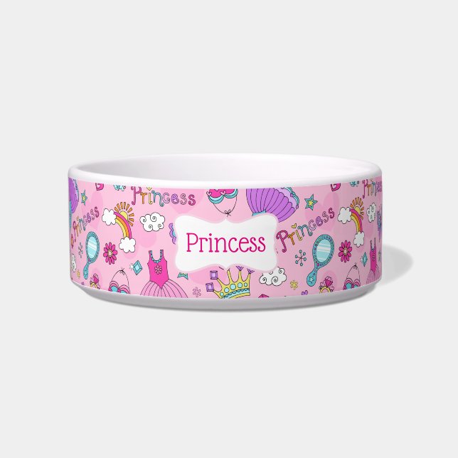 Pink Pup Princess Pet Bowl Napf (Vorderseite)