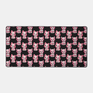 Pink Puppy Dodge Design - Schwarz Schreibtischunterlage