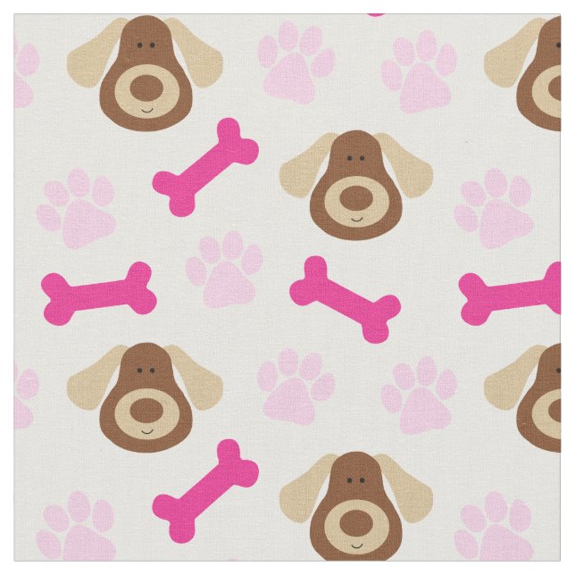 Pink Puppy Dog Stoff (Nahaufnahme)