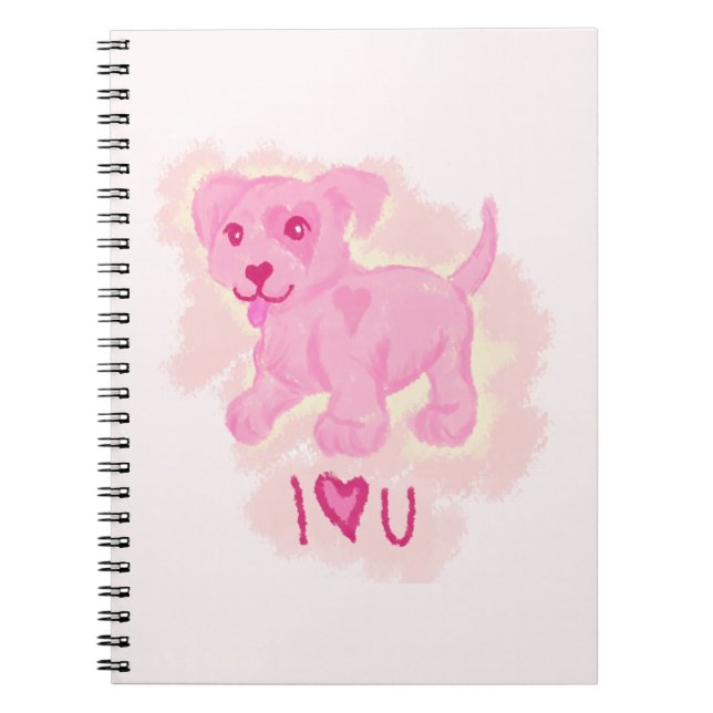 Pink Puppy Notizblock (Vorderseite)