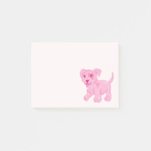 Pink Puppy Post-it Klebezettel