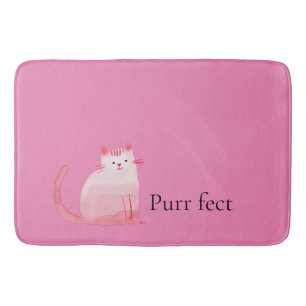 Pink Purffect Cat Badematte