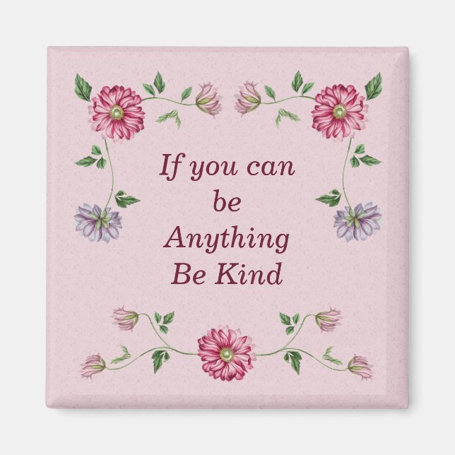 Pink & Purple Floral Vine   Magnet (Vorne)