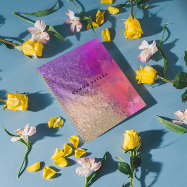 Pink Purple Gold Foil Parties scintillant Calligra