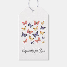 Pink Purple Schmetterlinge Moderne Schrift