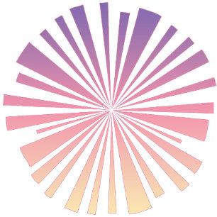 Pink Purple Shine Sun T-Shirt   Vibrante Glow-Kuns Tri-Blend Shirt