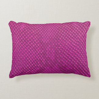 Pink Python: Schlange Hauttextur. Dekokissen