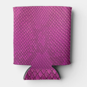 Pink Python: Schlange Hauttextur. Dosenkühler