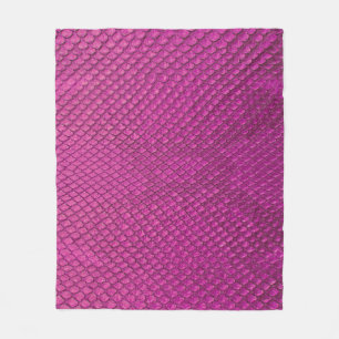 Pink Python: Schlange Hauttextur. Fleecedecke
