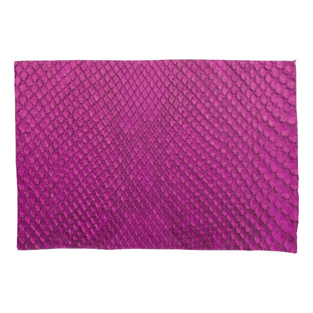 Pink Python: Schlange Hauttextur. Kissenbezug (Vorderseite)
