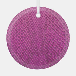 Pink Python: Schlange Hauttextur. Ornament Aus Glas