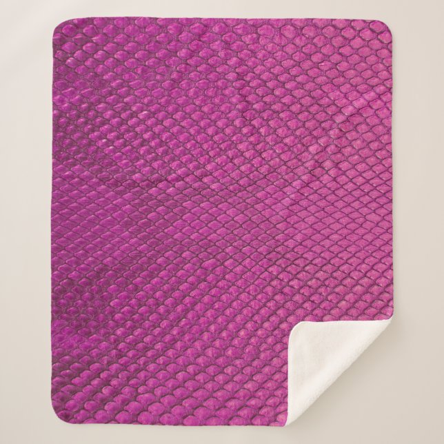 Pink Python: Schlange Hauttextur. Sherpadecke (Vorderseite)