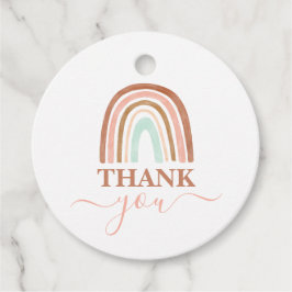 Pink Rainbow Baby Dusche Geschenkanhänger