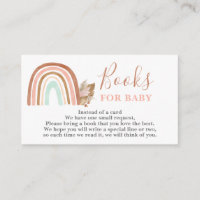 Pink Rainbow Books for Baby Girl card