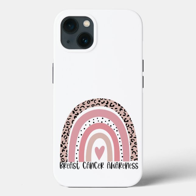 Pink Rainbow Breast Cancer Awareness Case-Mate iPhone Hülle (Rückseite)