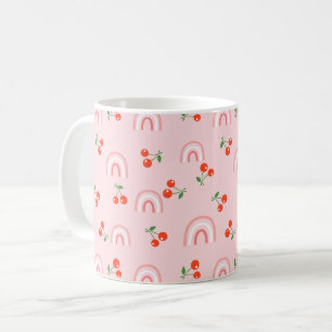 Pink Rainbow Chertern Muster Kaffeetasse