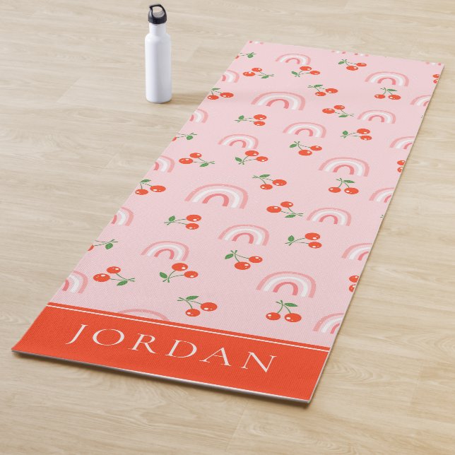 Pink Rainbow Chertern Muster Yogamatte (Beispiel)