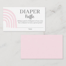Pink Rainbow Diaper Raffellenkarte Begleitkarte