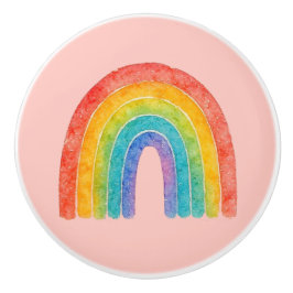 Pink Rainbow Knob. Keramikknauf