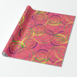 Pink Rainbow Weihnachtsmuster Geschenkpapier