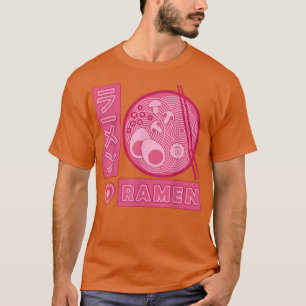 Pink Ramen Girl Lieben Anime Ramen Japanisch  T-Shirt