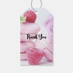 Pink Raspberry Macarons Französisch Konditorei Vie Geschenkanhänger