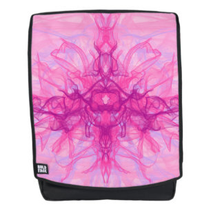 PINK RAUCHE - Modernes und abstraktes Fraktal Kuns Rucksack