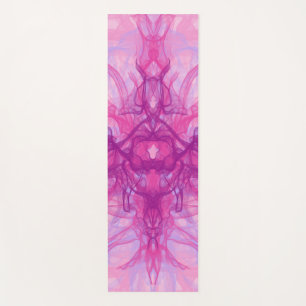 PINK RAUCHE - Modernes und abstraktes Fraktal Kuns Yogamatte