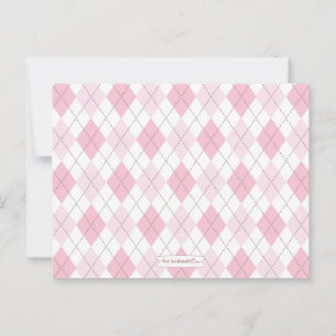 Pink Raute Babyduschempfehlung für Mama, um zu sei Hinweiskarte