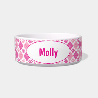 Pink-Raute-Pfosten drucken Napf