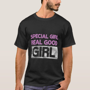 Pink Real Special Guter Girl Pink Farbe Grafik T-Shirt