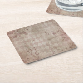 pink rechteckiger pappuntersetzer