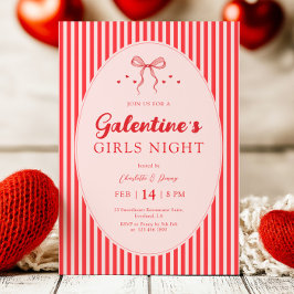 Pink Red Galentine's Party Invitation