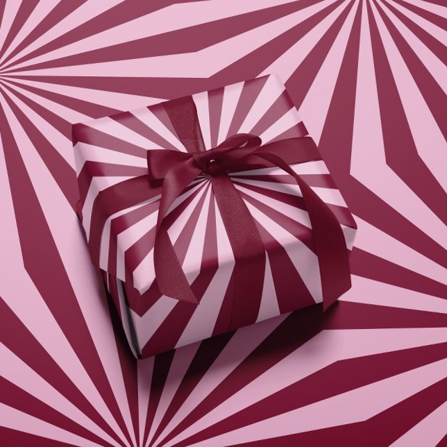 Pink red swirly Wrapping paper Geschenkpapier (Von Creator hochgeladen)