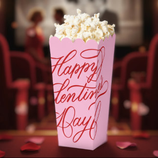 Pink Red Valentines Day Typography Design Geschenkschachtel