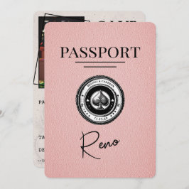 Pink Reno Passport Save the Date