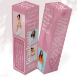 Pink Rero Abschluss Geschenk Weinbox<br><div class="desc">Diese personalisierte Weinkiste ist das ideale Geschenk für Ihren Absolvent. Das moderne Retro-Design besticht durch Fotos, Zitate und eine weiche rosa Farbpalette, die das Ganze auffällt. Die Kiste eignet sich hervorragend für die Lagerung einer Weinflasche und kann mit einem Namen oder einer Nachricht Ihrer Wahl personalisiert werden. Mit dieser personalisierten...</div>