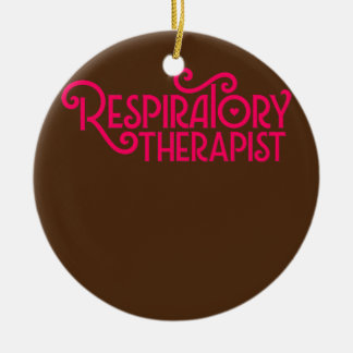 Pink Respiratorische Therapie Skript RT RT Keramik Ornament