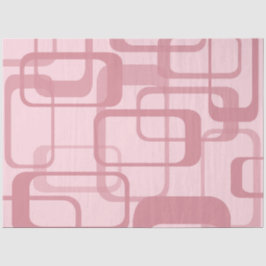 Pink Retro 60er Jahre Abstraktes Muster Seidenpapier