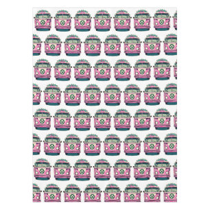 Pink Retro Hippie Vans Tischdecke